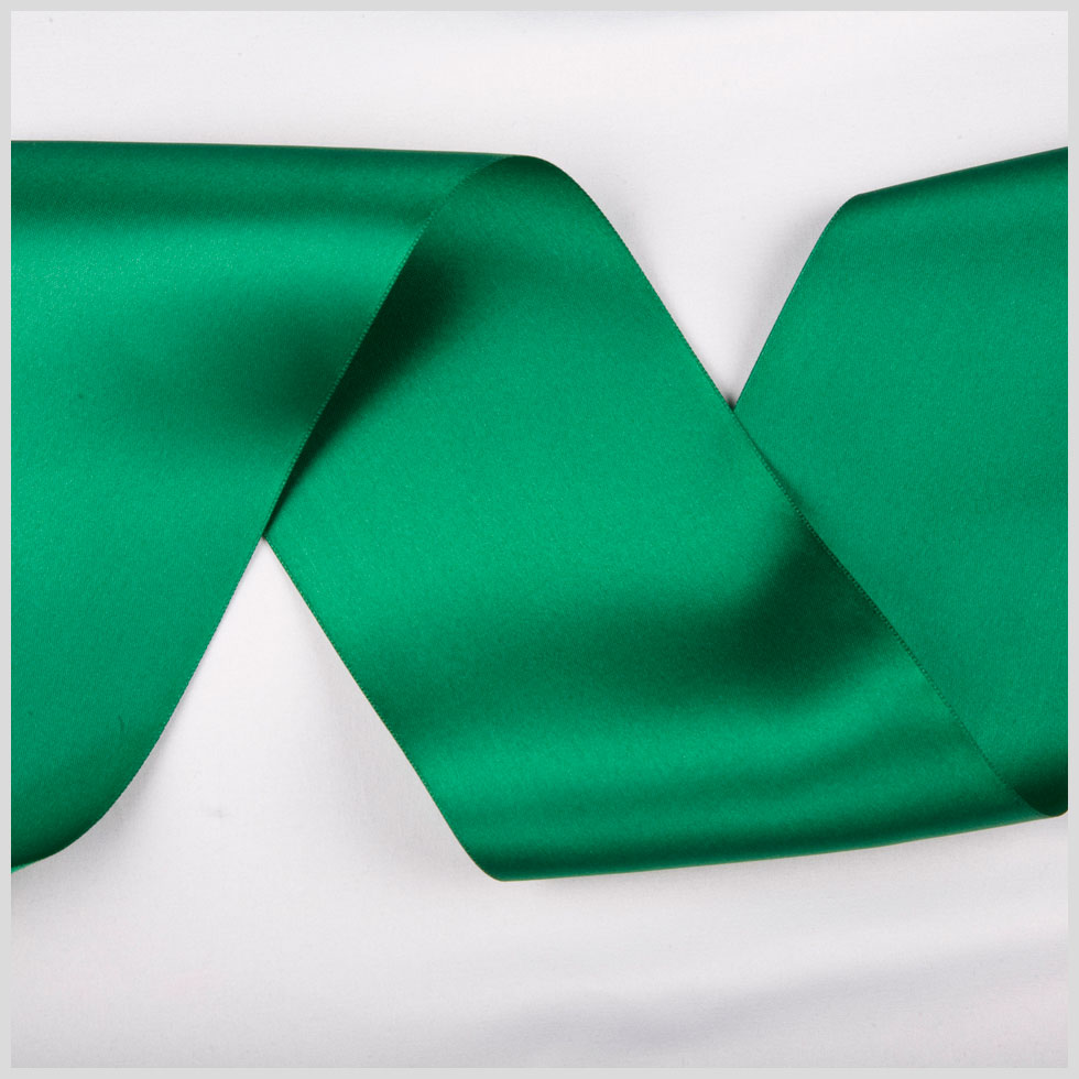 Emerald Double Face French Satin Ribbon Emerald Double Face French Satin Ribbon
