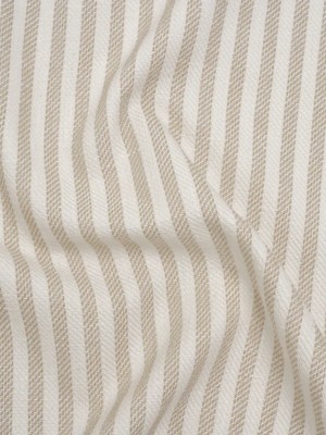 Polyester and Cotton Herringbone Twill – Natural Stripes – British Imported Polyester and Cotton Herringbone Twill – Natural Stripes – British Imported