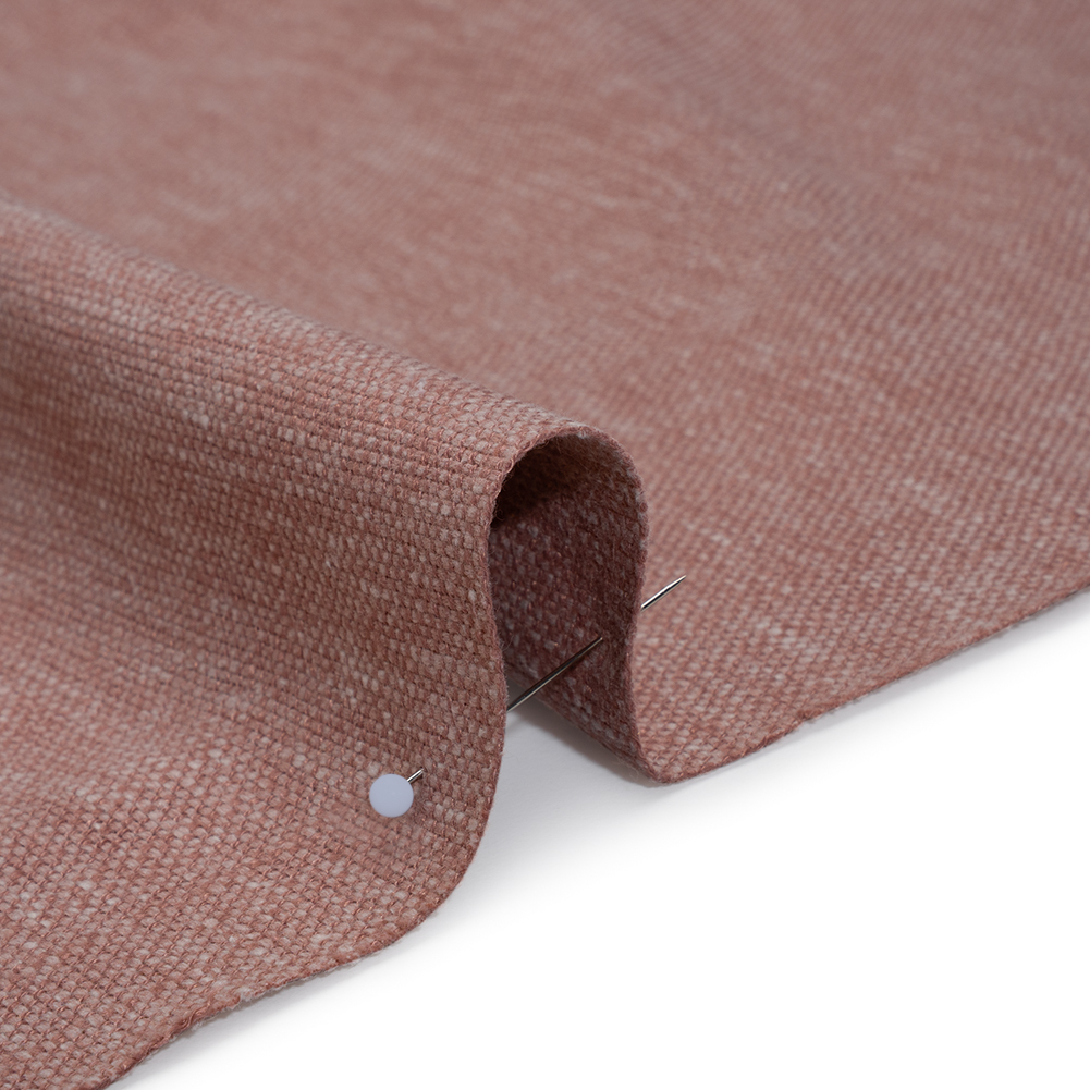 Slubbed Recycled Polyester Home Decor Woven – Blush Heathered – British Imported Slubbed Recycled Polyester Home Decor Woven – Blush Heathered – British Imported