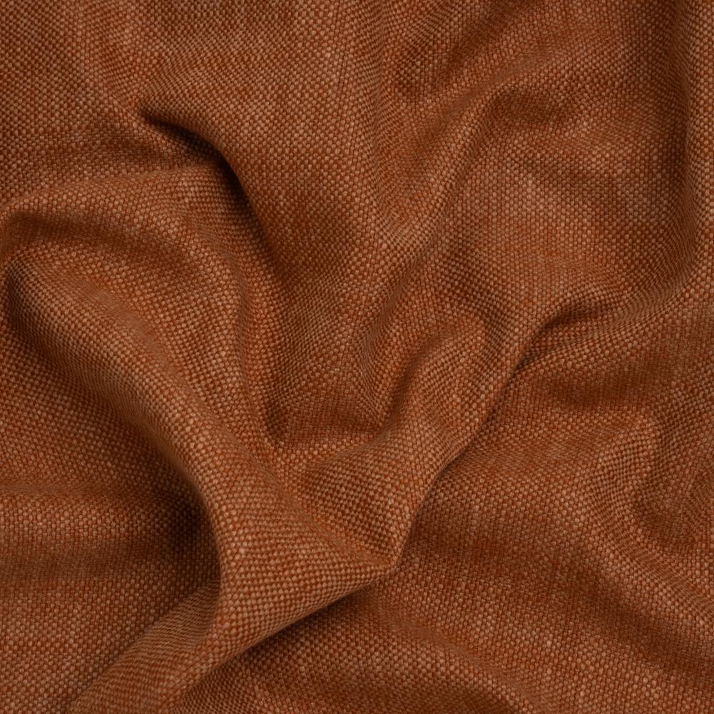 Slubbed Recycled Polyester Home Decor Woven – Ginger Heathered – British Imported Slubbed Recycled Polyester Home Decor Woven – Ginger Heathered – British Imported