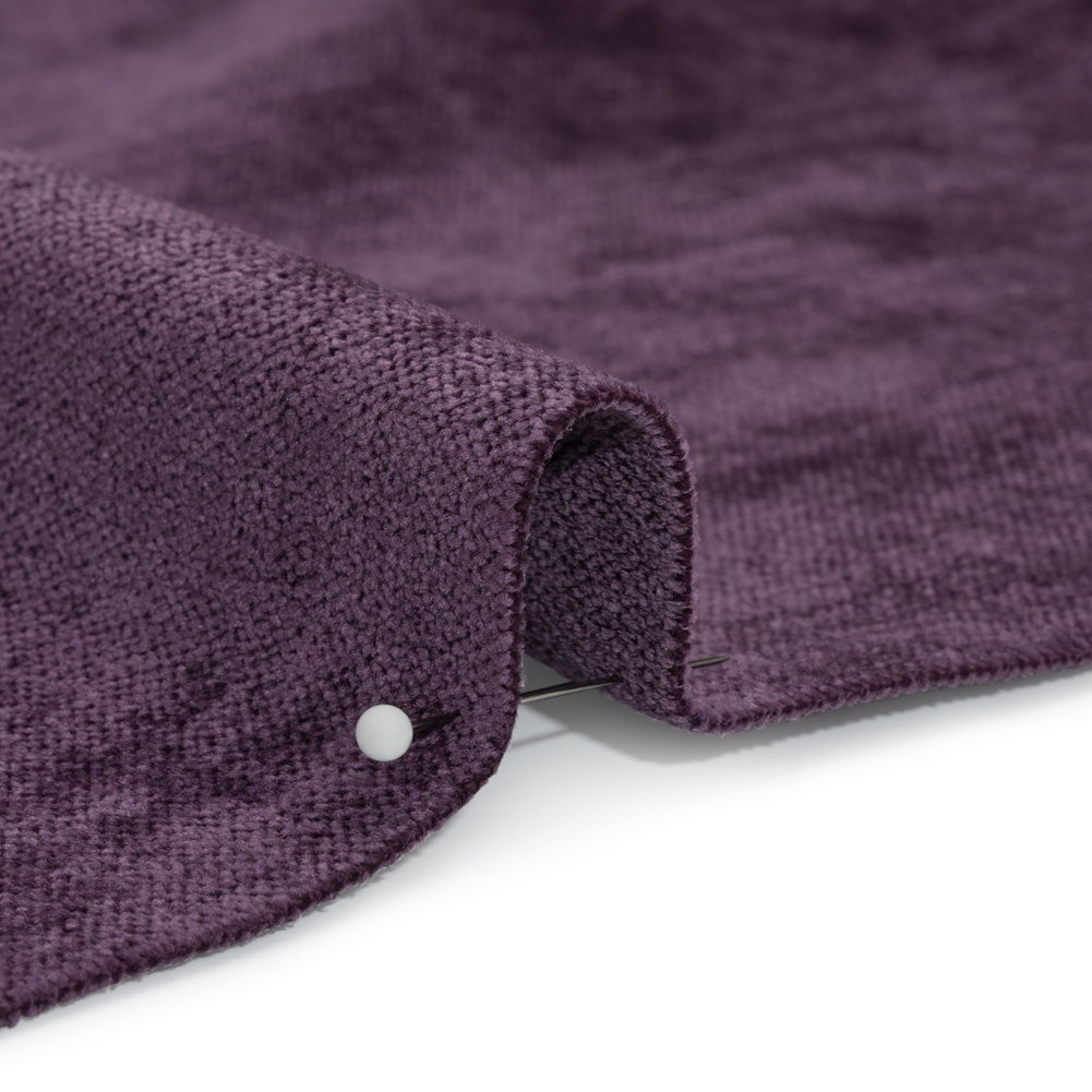 Upholstery Chenille with Latex Backing – Violet – Tonnet Collection Upholstery Chenille with Latex Backing – Violet – Tonnet Collection