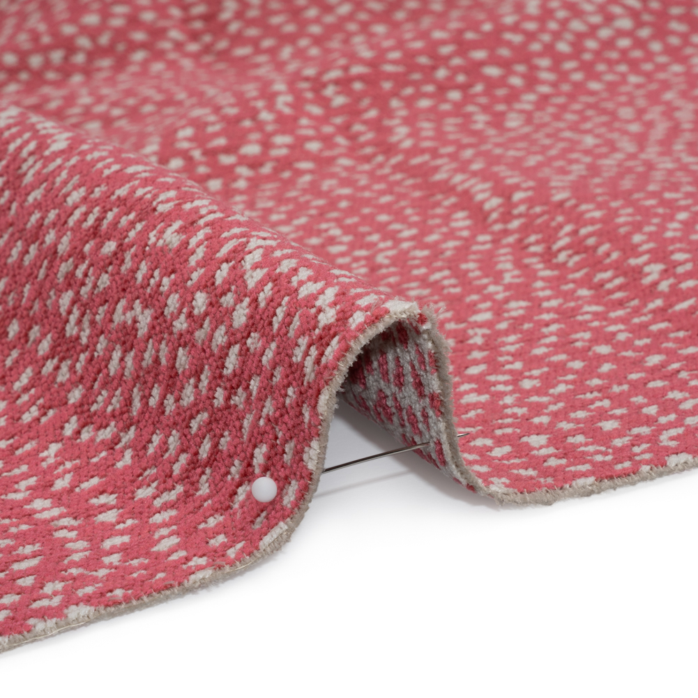 Upholstery Chenille – Bubblegum Spotted – Remus Collection Upholstery Chenille – Bubblegum Spotted – Remus Collection