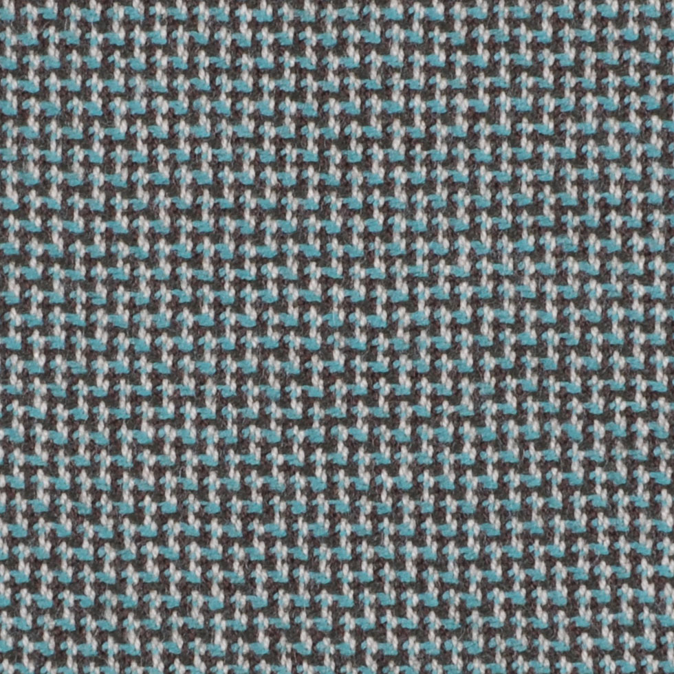 Turquoise/Moss/Off-White Solid Woven