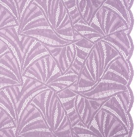 Stretch Raschel Lace with Finished Edges – Lavender Frost Flying Fans Stretch Raschel Lace with Finished Edges – Lavender Frost Flying Fans