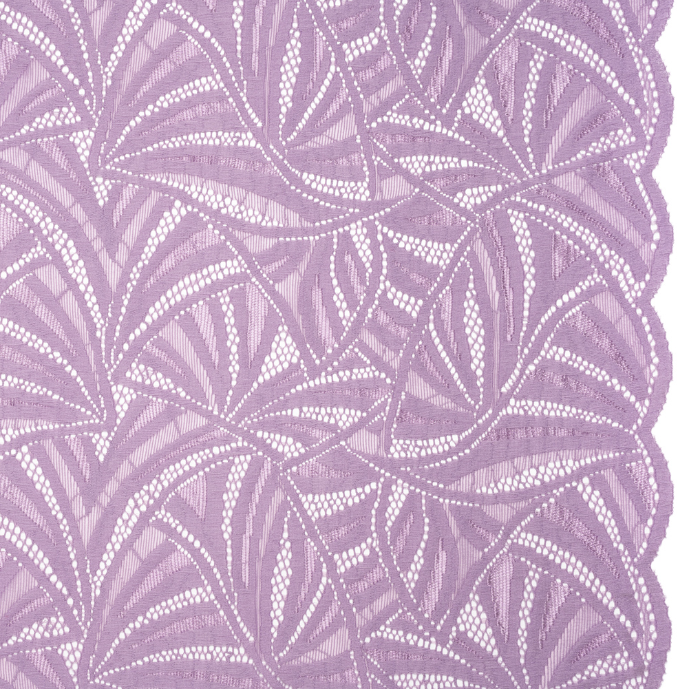 Stretch Raschel Lace with Finished Edges – Lavender Frost Flying Fans Stretch Raschel Lace with Finished Edges – Lavender Frost Flying Fans