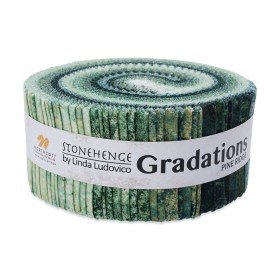 Stonehenge Quilting Cotton Strip Roll 2.5″ Strip Precuts – Pine Ridge – Gradations II Collection Stonehenge Quilting Cotton Strip Roll 2.5″ Strip Precuts – Pine Ridge – Gradations II Collection