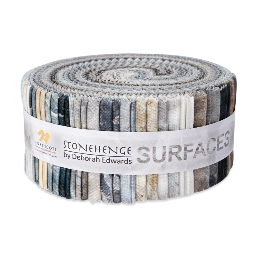 Stonehenge Quilting Cotton Strip Rolls – 2.5″ Strip Precuts – Surfaces Collection Stonehenge Quilting Cotton Strip Rolls – 2.5″ Strip Precuts – Surfaces Collection