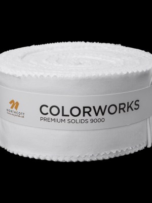 Northcott Quilting Cotton Strip Rolls 2.5″ Strip Precuts – Superwhite – Colorworks Collection Northcott Quilting Cotton Strip Rolls 2.5″ Strip Precuts – Superwhite – Colorworks Collection