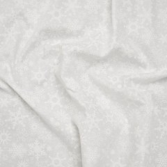 Printed Quilting Cotton by Patrick Lose for Northcott – White on White Snowfall Snowflakes – Basically Black & White Collection Printed Quilting Cotton by Patrick Lose for Northcott – White on White Snowfall Snowflakes – Basically Black & White Collection