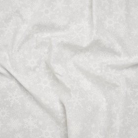 Printed Quilting Cotton by Patrick Lose for Northcott – White on White Snowfall Snowflakes – Basically Black & White Collection Printed Quilting Cotton by Patrick Lose for Northcott – White on White Snowfall Snowflakes – Basically Black & White Collection