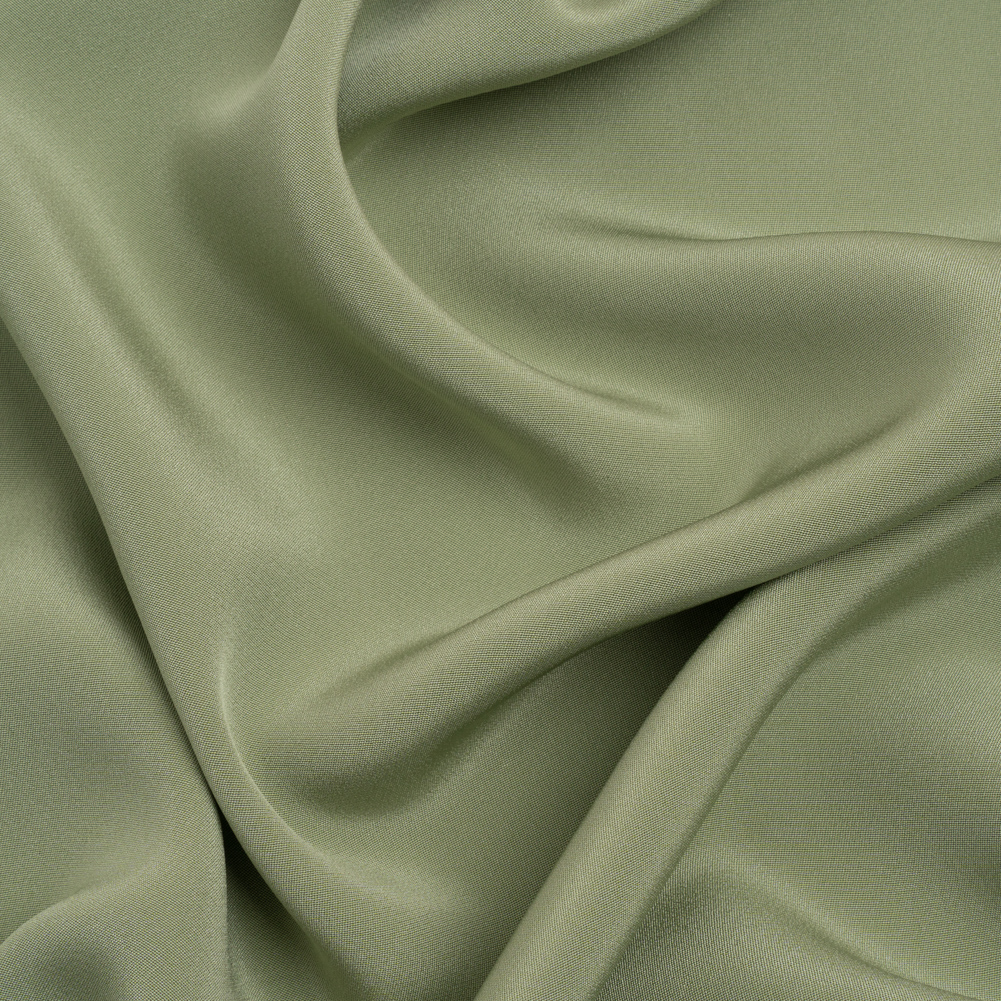 Silk 4-Ply Crepe 44″ – Oil Green – Premium Collection Silk 4-Ply Crepe 44″ – Oil Green – Premium Collection