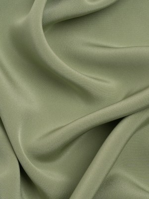 Silk 4-Ply Crepe 44″ – Oil Green – Premium Collection Silk 4-Ply Crepe 44″ – Oil Green – Premium Collection