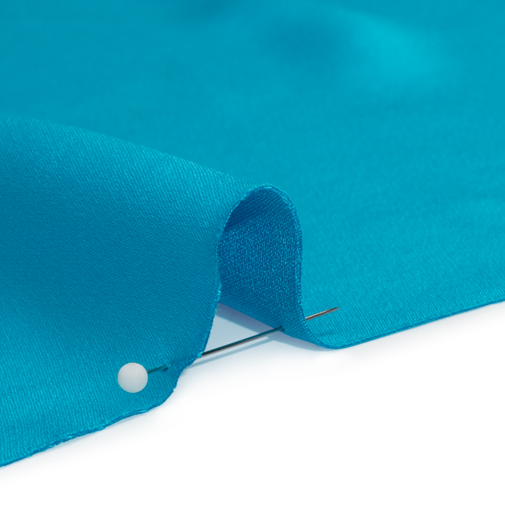 Silk Crepe Back Satin – Horizon Blue – Premium Collection Silk Crepe Back Satin – Horizon Blue – Premium Collection
