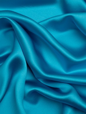 Silk Crepe Back Satin – Horizon Blue – Premium Collection Silk Crepe Back Satin – Horizon Blue – Premium Collection