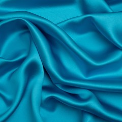 Silk Crepe Back Satin – Horizon Blue – Premium Collection Silk Crepe Back Satin – Horizon Blue – Premium Collection
