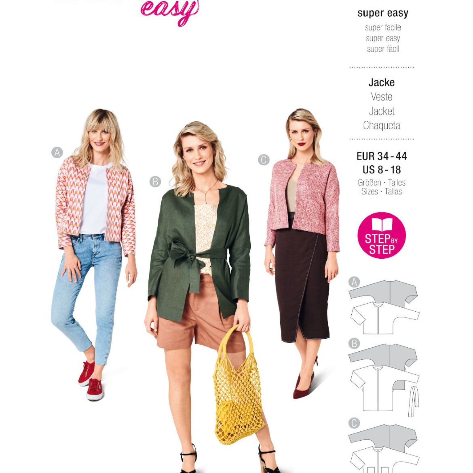 Burda Style Women Jacket #6123 Burda Style Women Jacket #6123