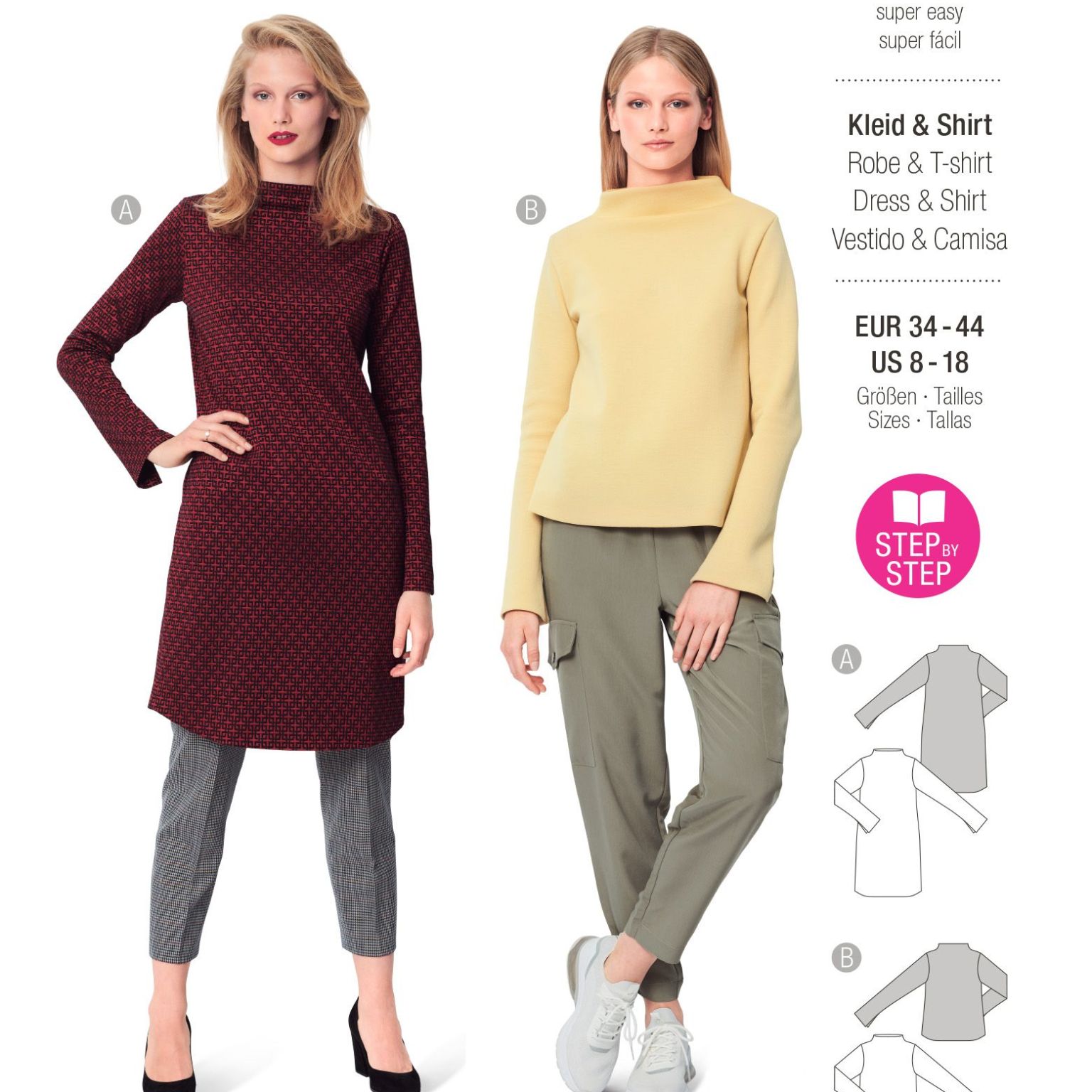 Burda Style Women Dress & Shirt #6080 Burda Style Women Dress & Shirt #6080