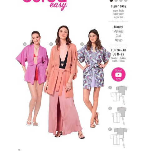 Burda Style Women Kimono-Jackets #5995