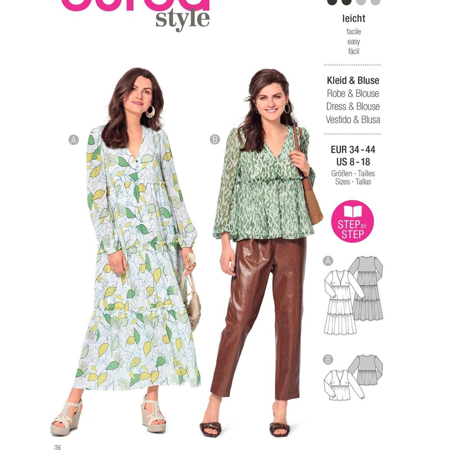 Burda Style Women Dress & Blouse #6023 Burda Style Women Dress & Blouse #6023