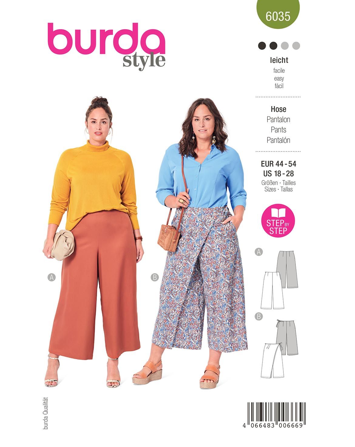 Burda Style Women Pants #6035 Burda Style Women Pants #6035