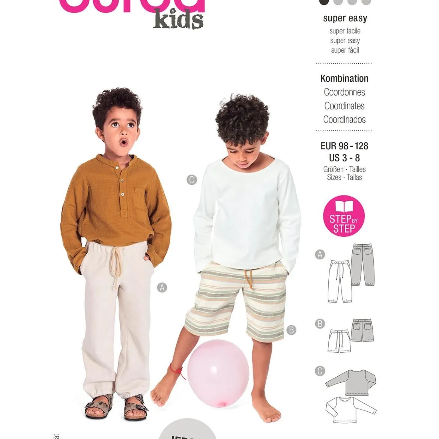 burda kids sewing pattern Boys Shirt & Pants #9261 burda kids sewing pattern Boys Shirt & Pants #9261