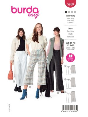Burda Style Women Pants #5960 Burda Style Women Pants #5960