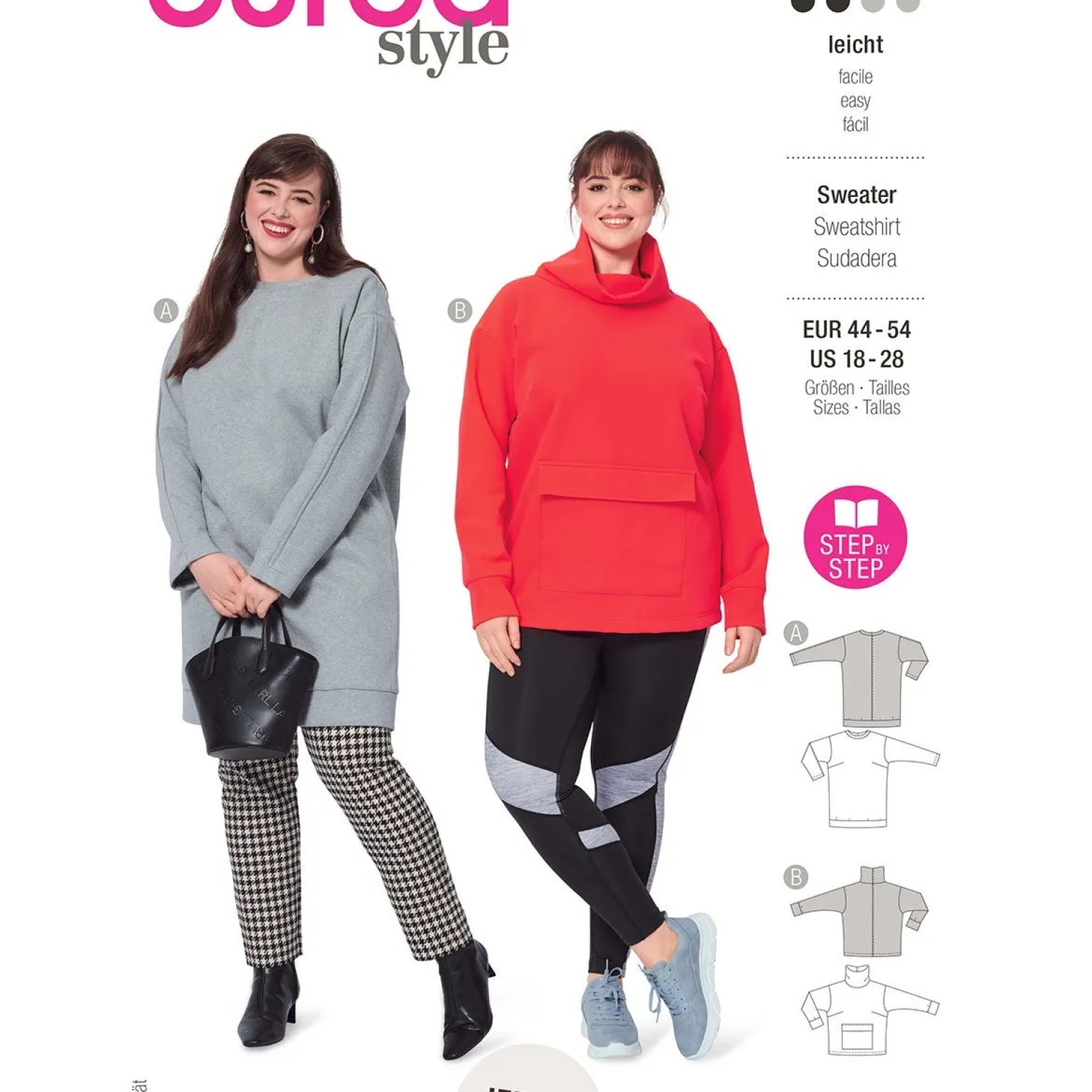 Burda Style Women Sweatshirts #5988 Burda Style Women Sweatshirts #5988