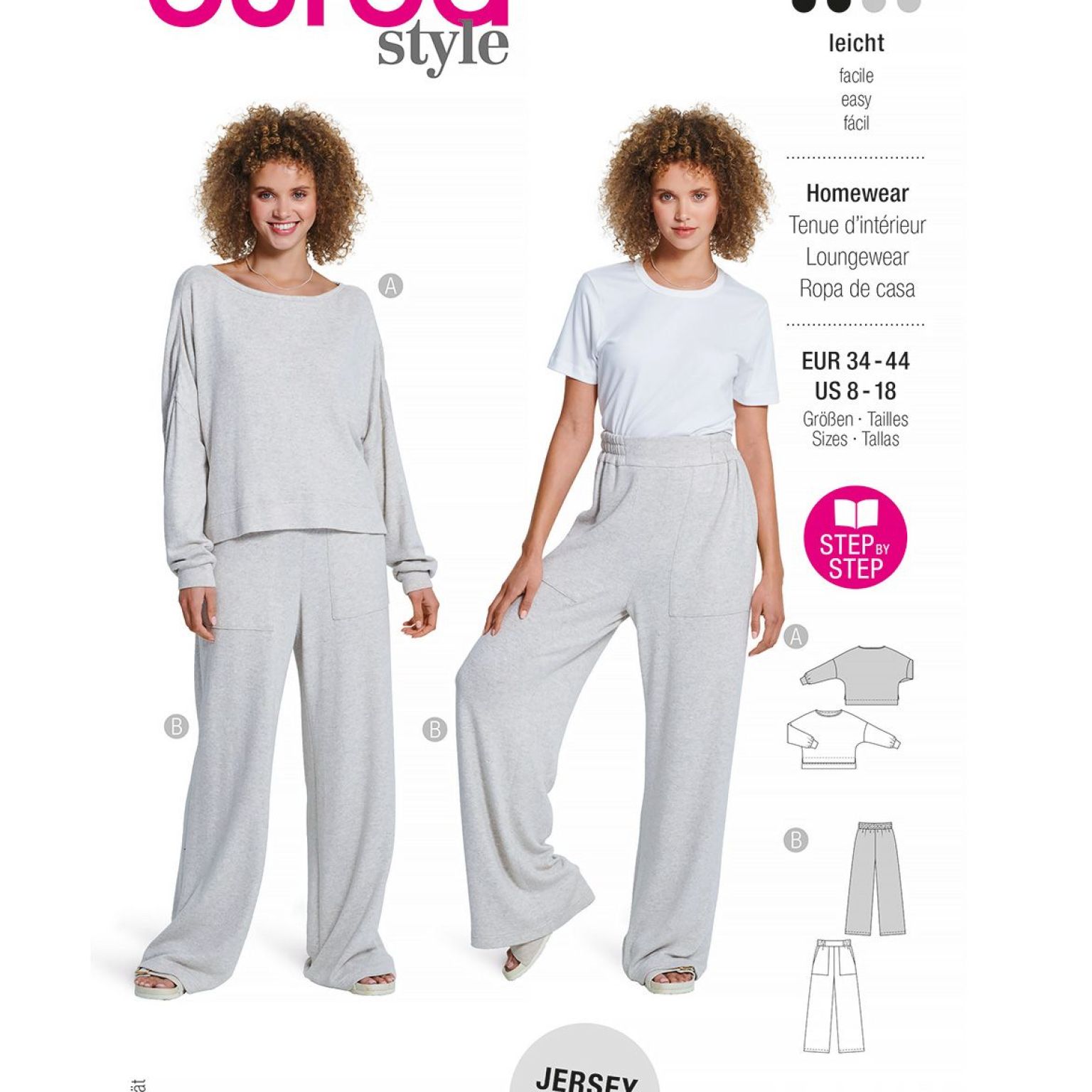 Burda Style sewing pattern Women Loungewear #5853 Burda Style sewing pattern Women Loungewear #5853