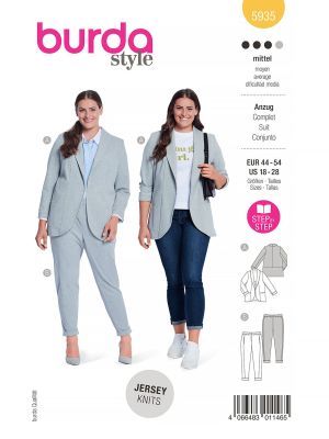 Burda Style sewing pattern Women Suit #5935 Burda Style sewing pattern Women Suit #5935