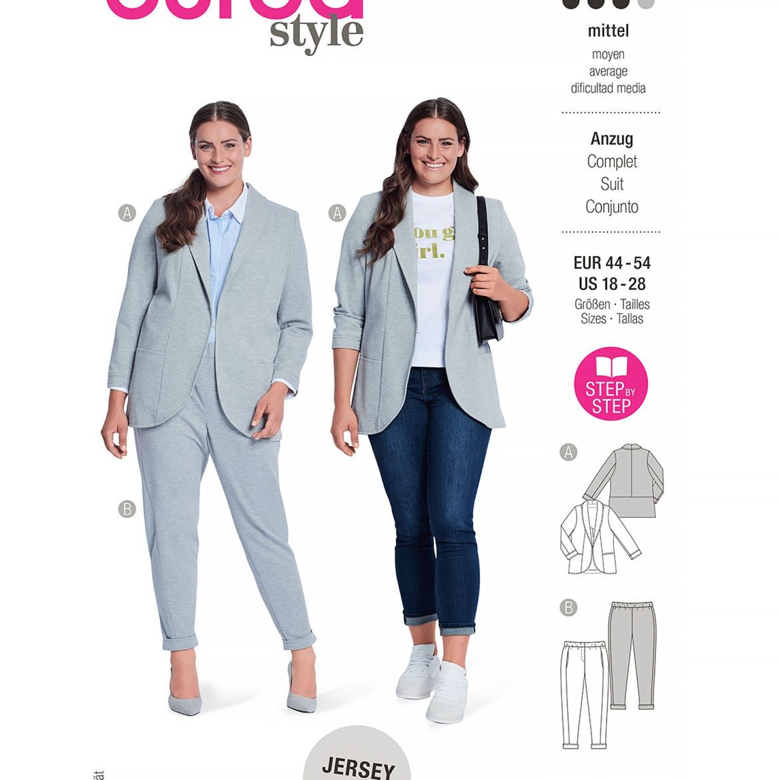 Burda Style sewing pattern Women Suit #5935 Burda Style sewing pattern Women Suit #5935