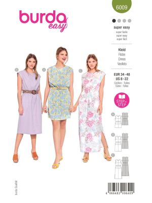 Burda Easy sewing pattern Women Dresses #6009 Burda Easy sewing pattern Women Dresses #6009