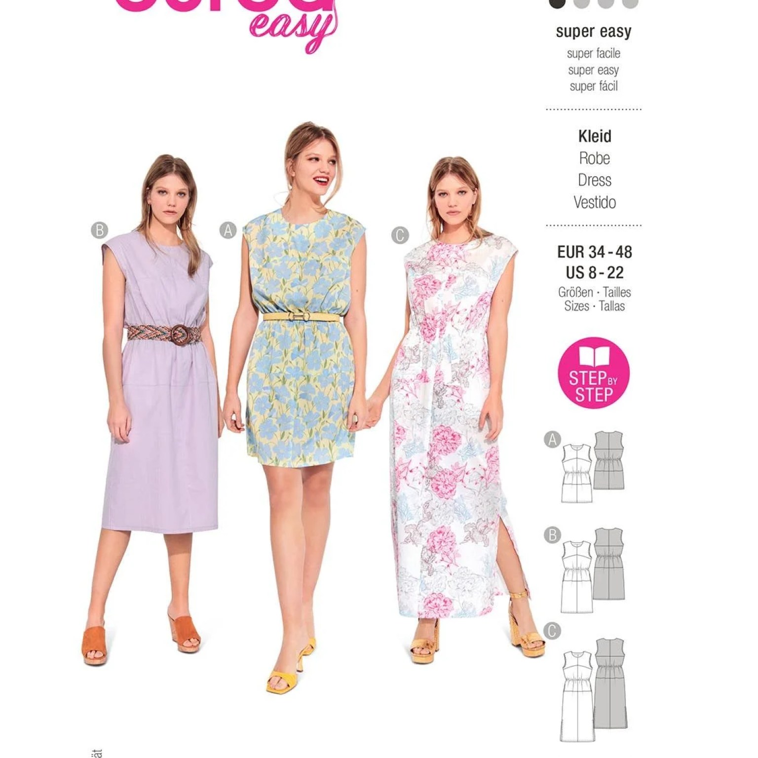 Burda Easy sewing pattern Women Dresses #6009 Burda Easy sewing pattern Women Dresses #6009