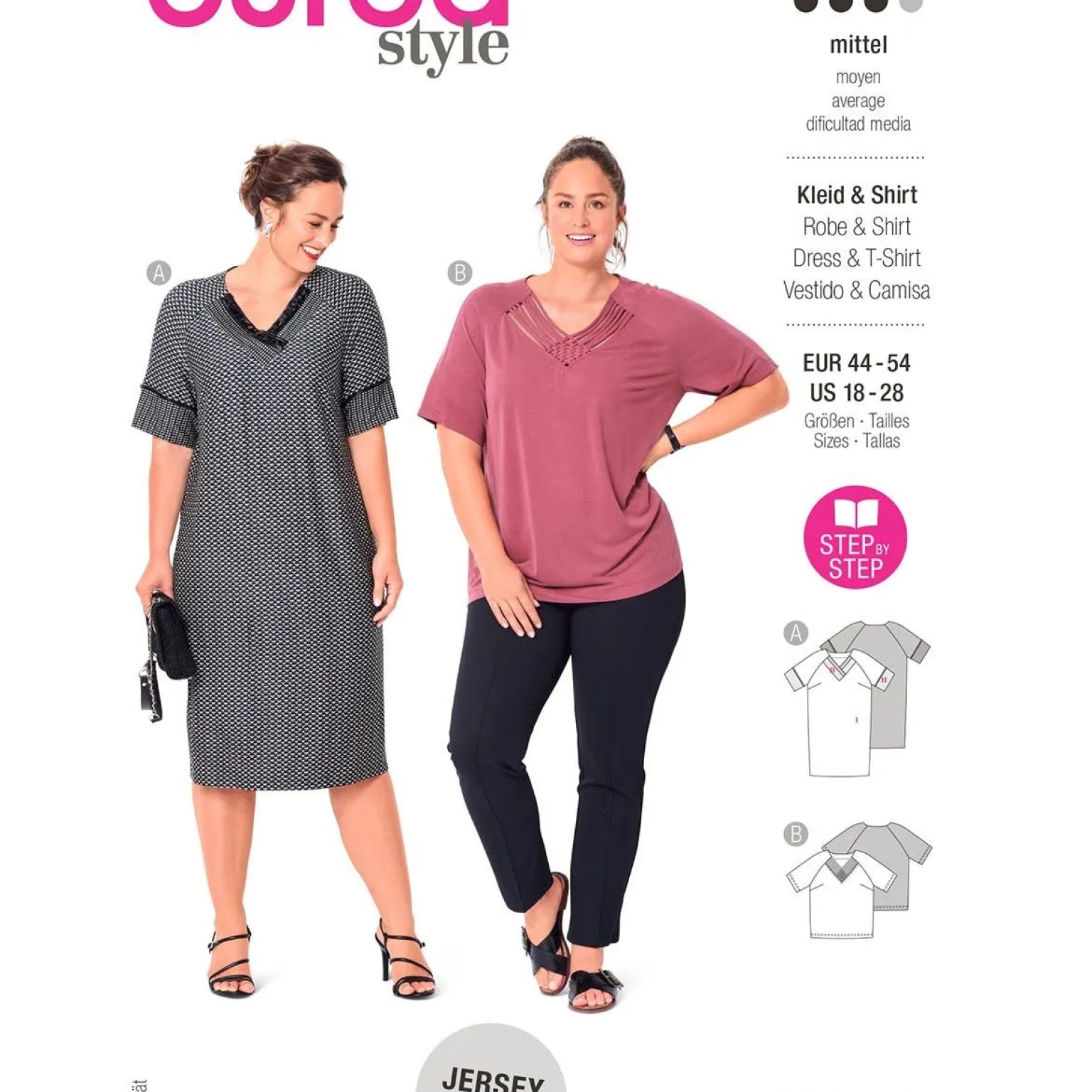 Burda Style sewing pattern Women Dress & Shirt #6018 Burda Style sewing pattern Women Dress & Shirt #6018