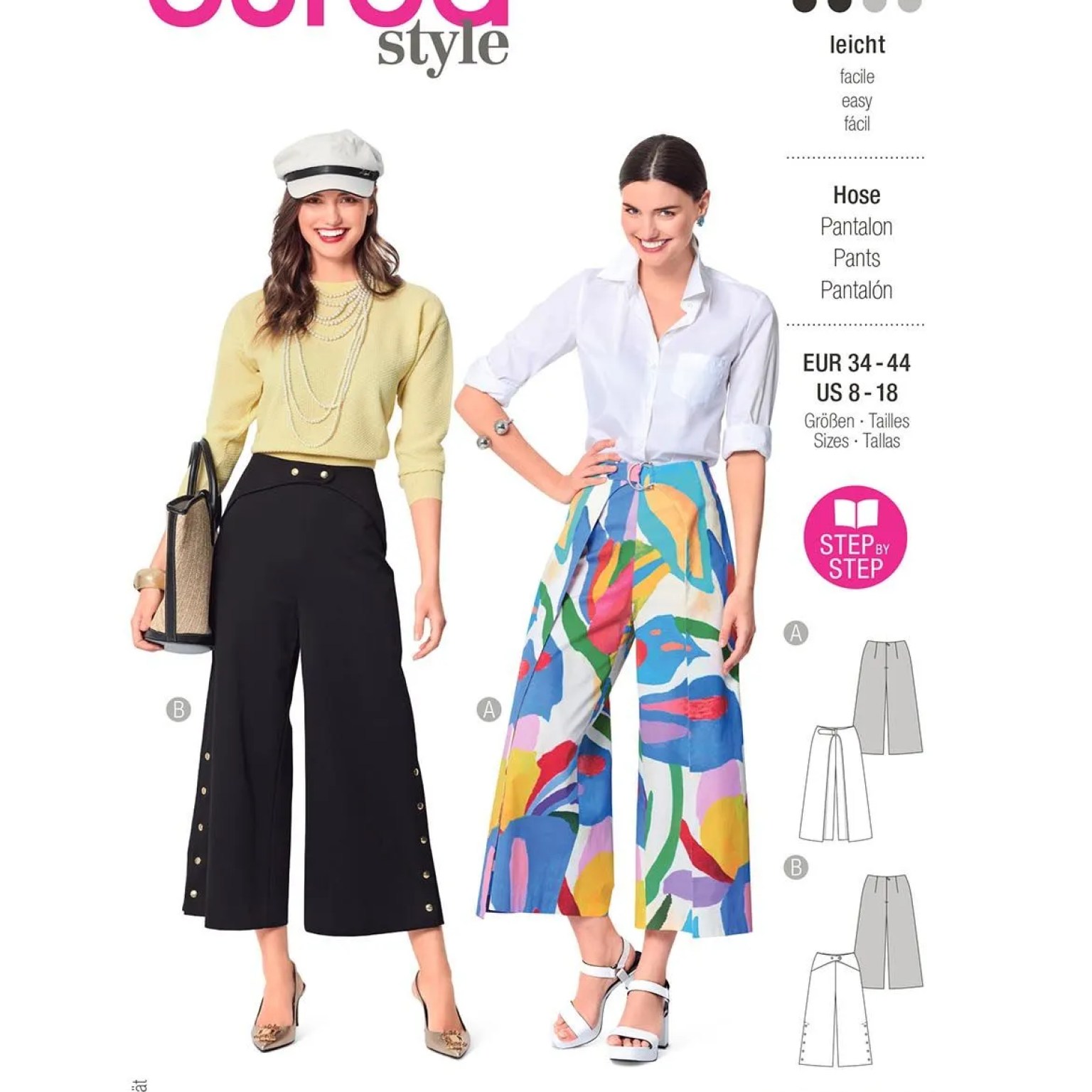 Burda Style sewing pattern Women Pants #6032 Burda Style sewing pattern Women Pants #6032