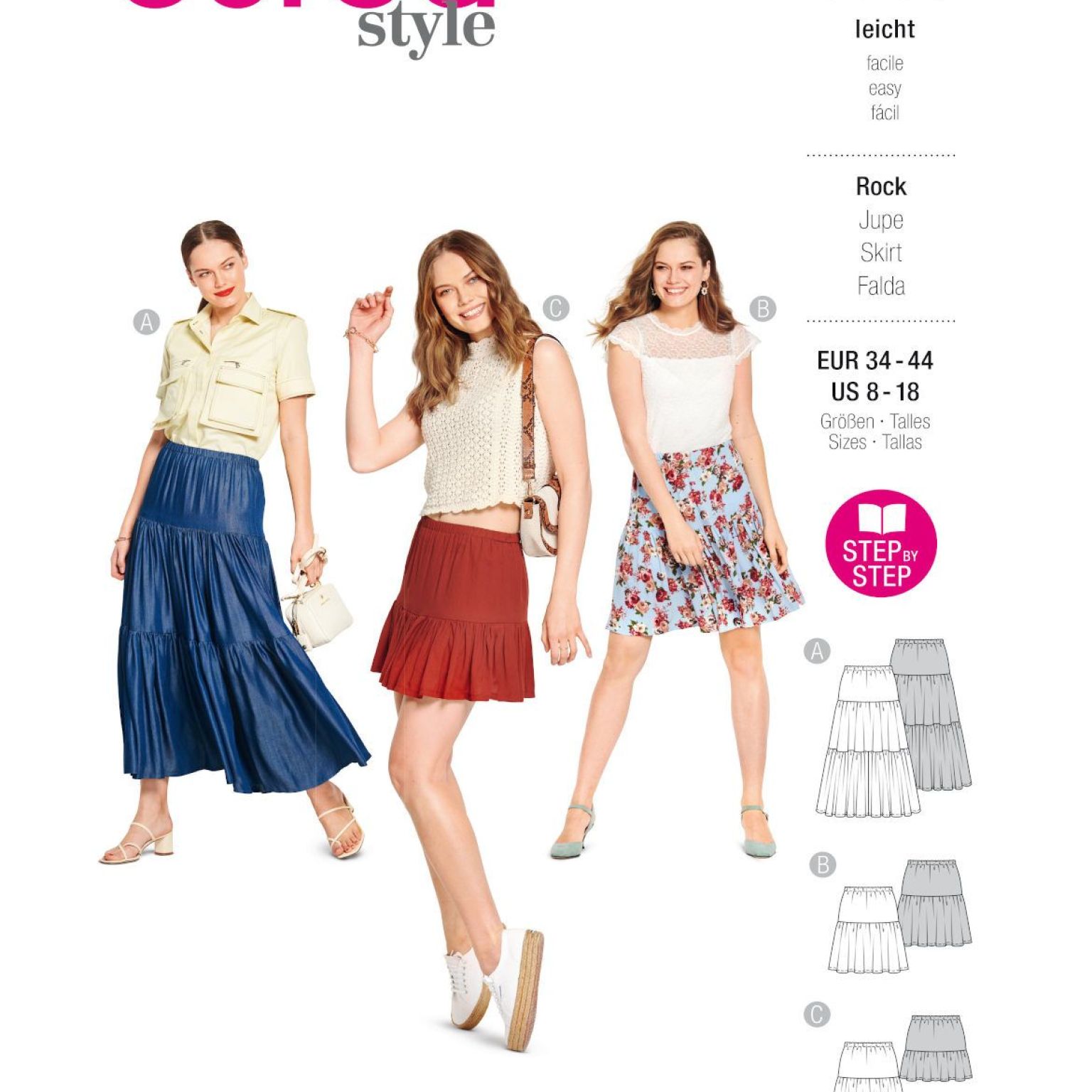 Burda Style sewing pattern Women Skirts #6116 Burda Style sewing pattern Women Skirts #6116
