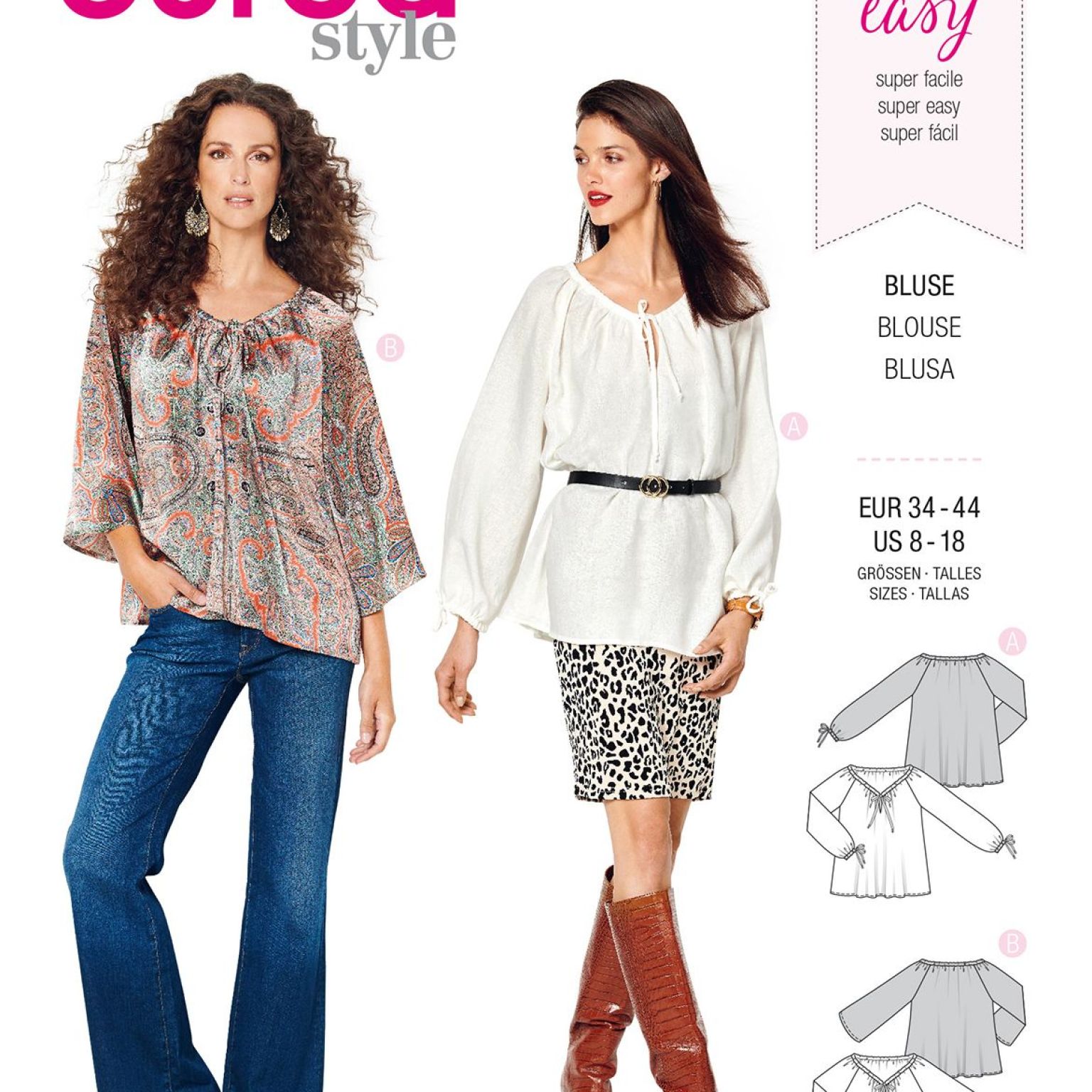 Burda Style sewing pattern Women Tunics #6227 Burda Style sewing pattern Women Tunics #6227
