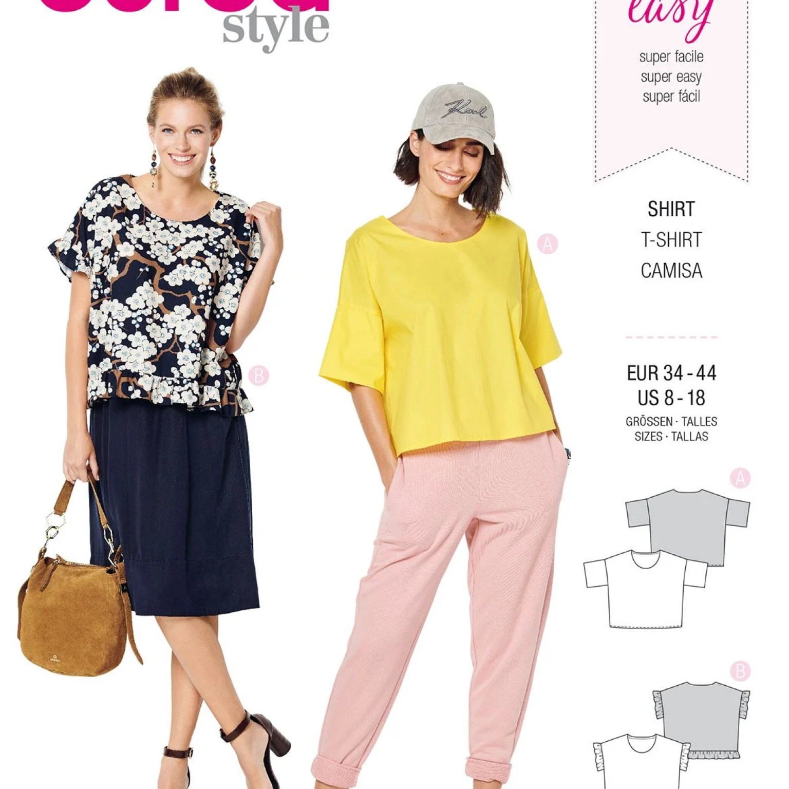 Burda Style sewing pattern Women Shirts #6243 Burda Style sewing pattern Women Shirts #6243