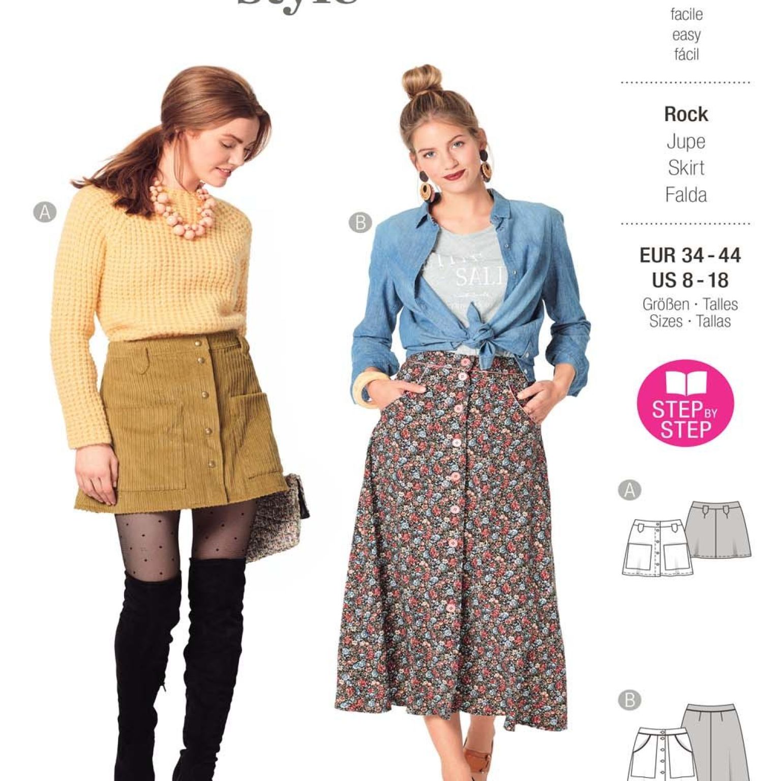 Burda Style sewing pattern Women Skirts #6252 Burda Style sewing pattern Women Skirts #6252
