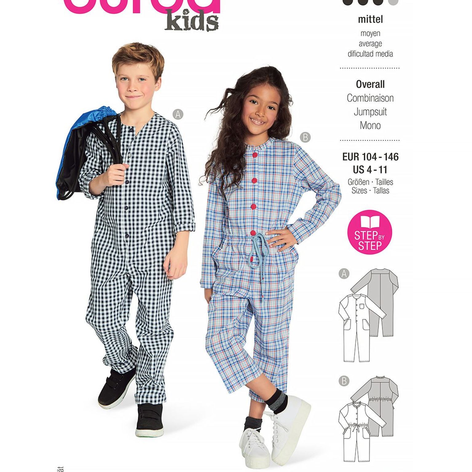 Burda Kids sewing pattern Kids Jumpsuits #9245 Burda Kids sewing pattern Kids Jumpsuits #9245