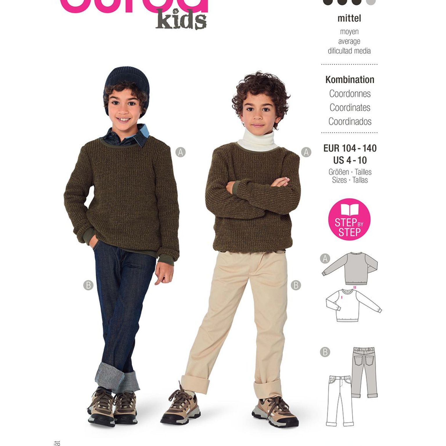 Burda Kids sewing pattern Boys Coordinates #9251 Burda Kids sewing pattern Boys Coordinates #9251