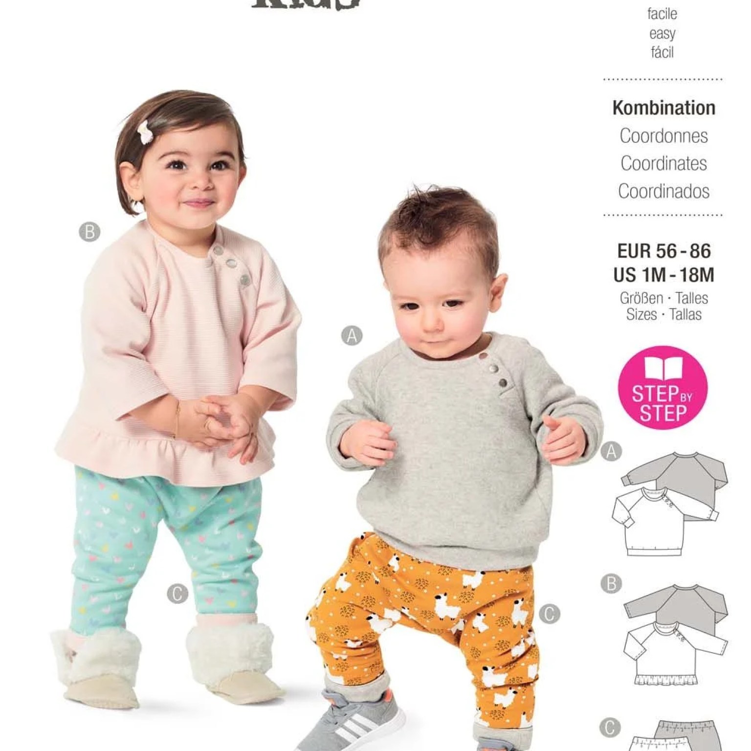 Burda Kids sewing pattern Baby Coordinates #9312 Burda Kids sewing pattern Baby Coordinates #9312