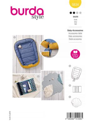 Burda Style Baby Accessories #5834 Burda Style Baby Accessories #5834