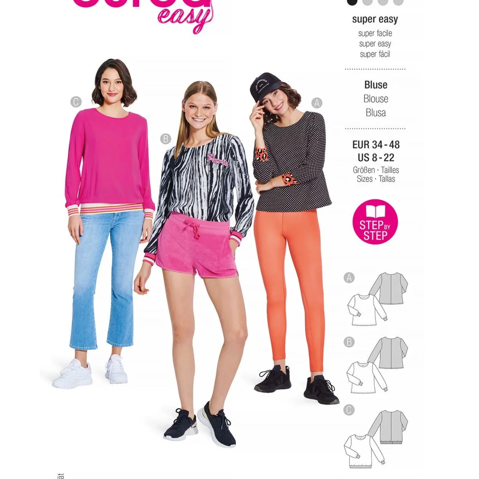 Burda Style Women Blouses #5849 Burda Style Women Blouses #5849