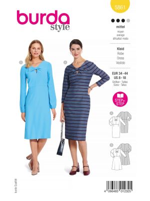 Burda Style Women Dresses #5861 Burda Style Women Dresses #5861