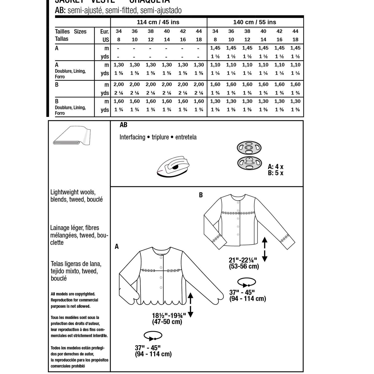 Burda Style Women Jackets #5870