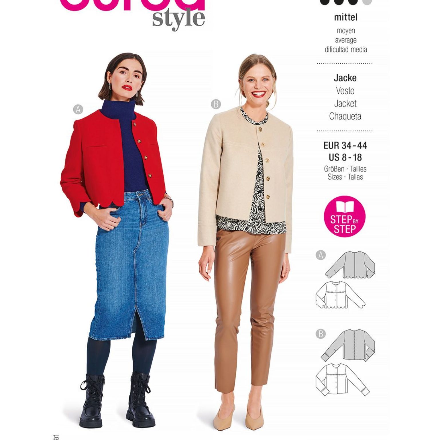 Burda Style Women Jackets #5870 Burda Style Women Jackets #5870