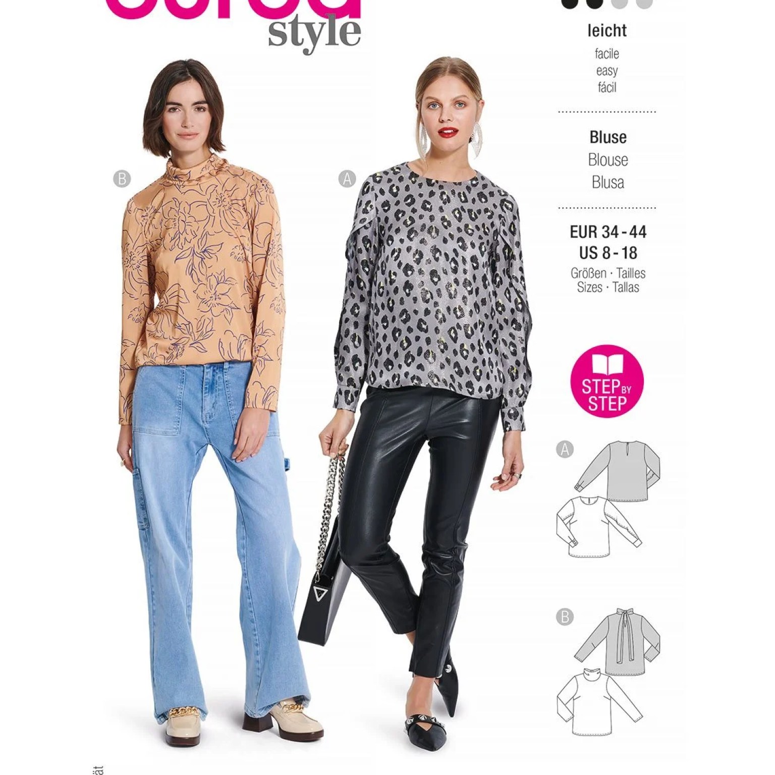 Burda Style Women Blouses #5878 Burda Style Women Blouses #5878