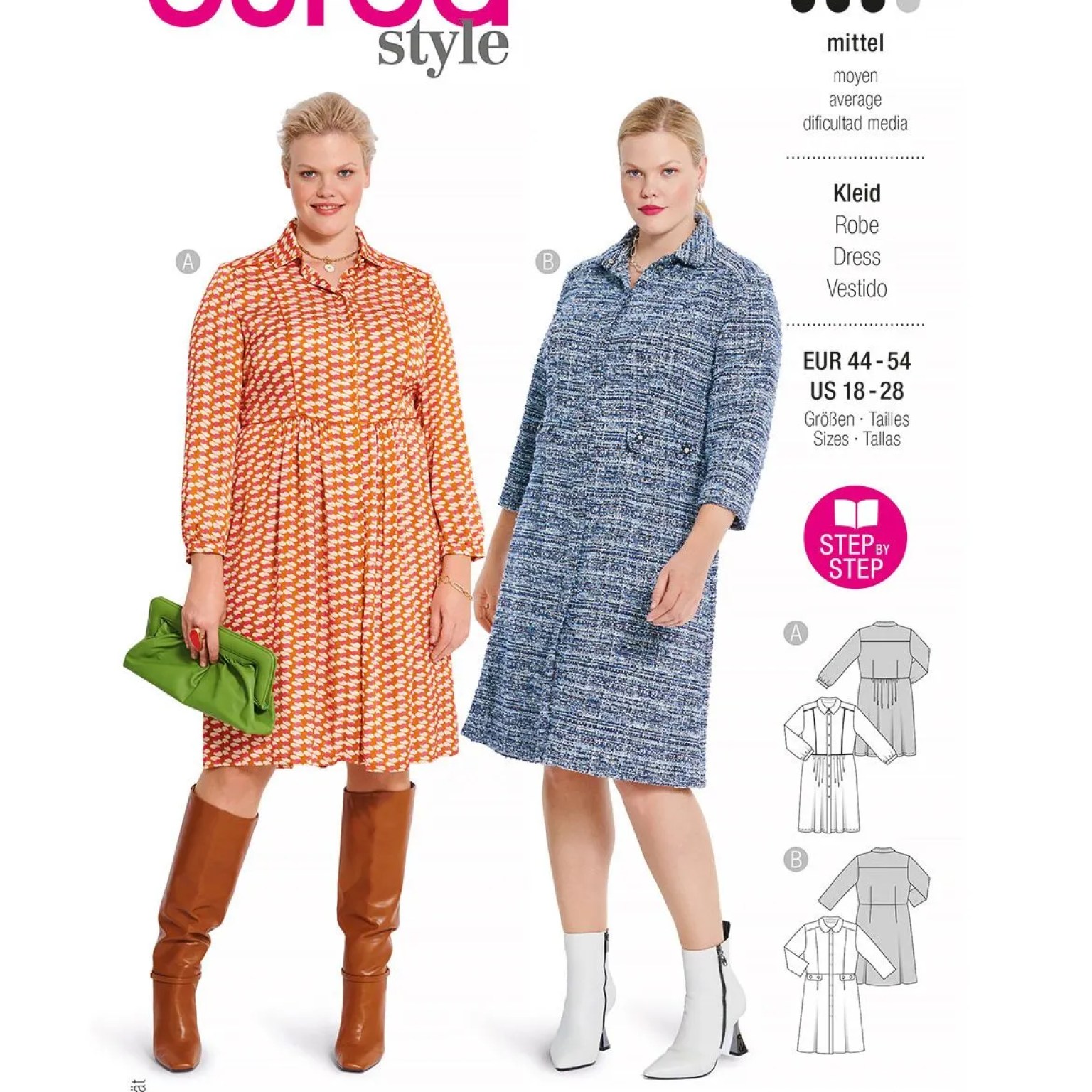 Burda Style Women Dresses #5882 Burda Style Women Dresses #5882