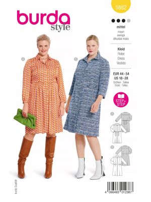 Burda Style Women Dresses #5882 Burda Style Women Dresses #5882