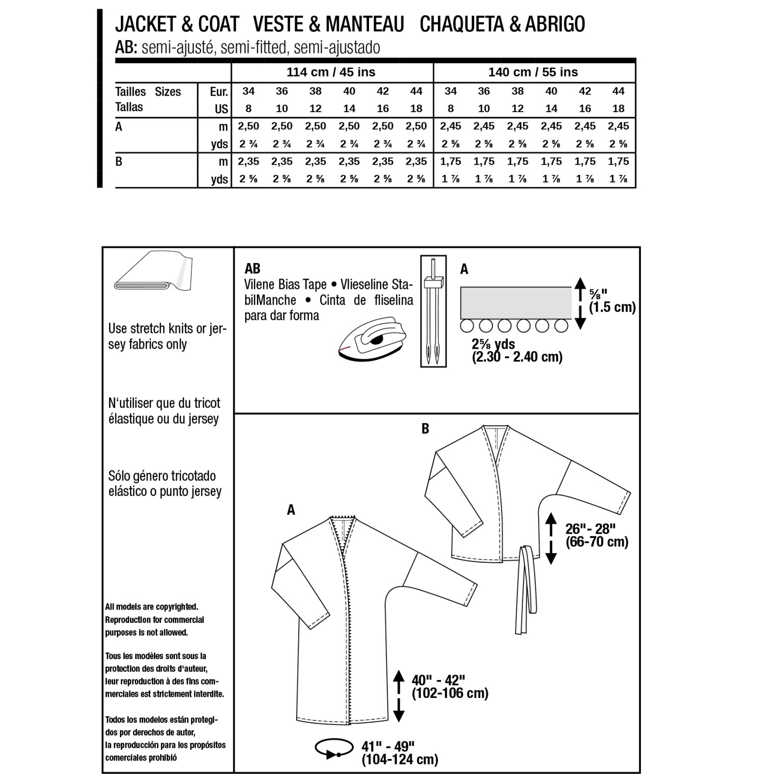 Burda Style Women Jacket & Long-Cardigan #5883
